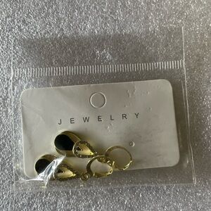 Elegant Black and Gold Earrings costume jewelry earrings. 3 pack each order!!